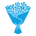 Flower bouquet icon