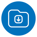 Folder download 2 icon