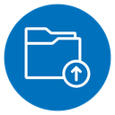 Folder upload 2 icon