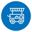 Food cart icon