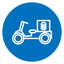 Food home delivery icon