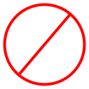 Forbidden Color Filled icon