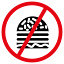 Forbidden burger icon