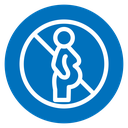 Forbidden pregnant icon