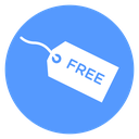 Free Tag Color Filled icon