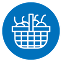 Fruit basket icon