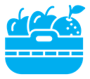Fruit basket icon