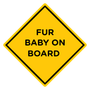 Fur Baby On Board Sign icon