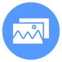 Gallery Mountain Range Color Filled icon