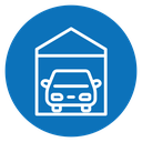 Garage car icon