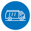 Garbage truck icon
