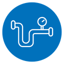 Gas pipe icon