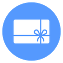 Gift Card Bow Color Filled icon