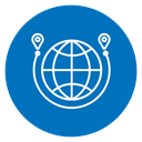 Global distribution icon