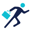 Going to work icon