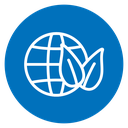 Green earth planet icon