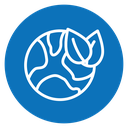 Green earth planet icon