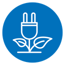 Green energy icon