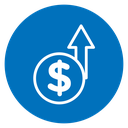 Growing profit icon