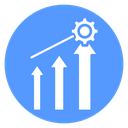 Growth Bars Gear icon