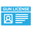 Gun License Card icon