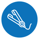 Hair straightener icon