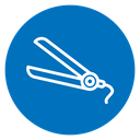 Hair straightener icon