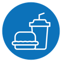 Hamburger soda icon