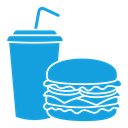 Hamburger soda icon