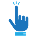 Hand clicking icon