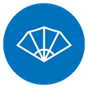 Hand fan icon