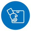 Hand holding box 2 icon