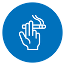 Hand holding cigarette 2 icon