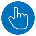 Hand pointer icon