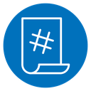 Hashtag 3 icon