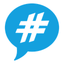 Hashtag Speech Bubble icon