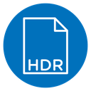 HDR image file extension icon