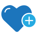 Heart plus icon