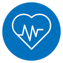 Heart rate pulse icon