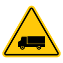 Heavy Vehicle Warning Sign icon
