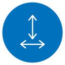 Height and width 2 icon