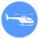 Helicopter Side Profile Color Filled icon