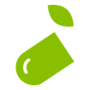 Herb eco capsule icon