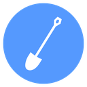 Hex Handle Shovel icon
