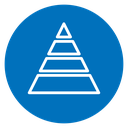 Hierarchy pyramid icon