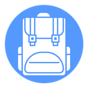 Hiking backpack icon