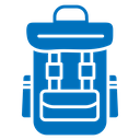 Hiking backpack icon
