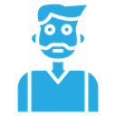 Hipster Bearded Avatar icon