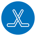 Hockey sticks icon