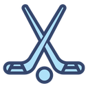 Hockey sticks icon
